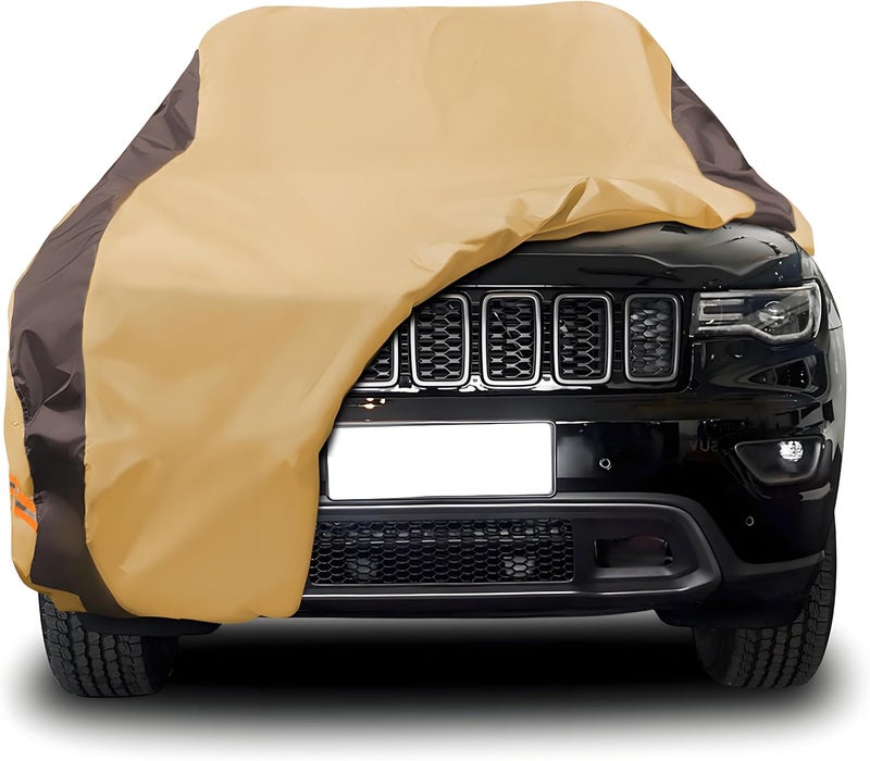 FSGRICH Car Cover Waterproof All Weather Compatible with Jeep Grand Cherokee, Outdoor Anti-UV Sun Rain Protection Full Exterior Cover - Image 1
